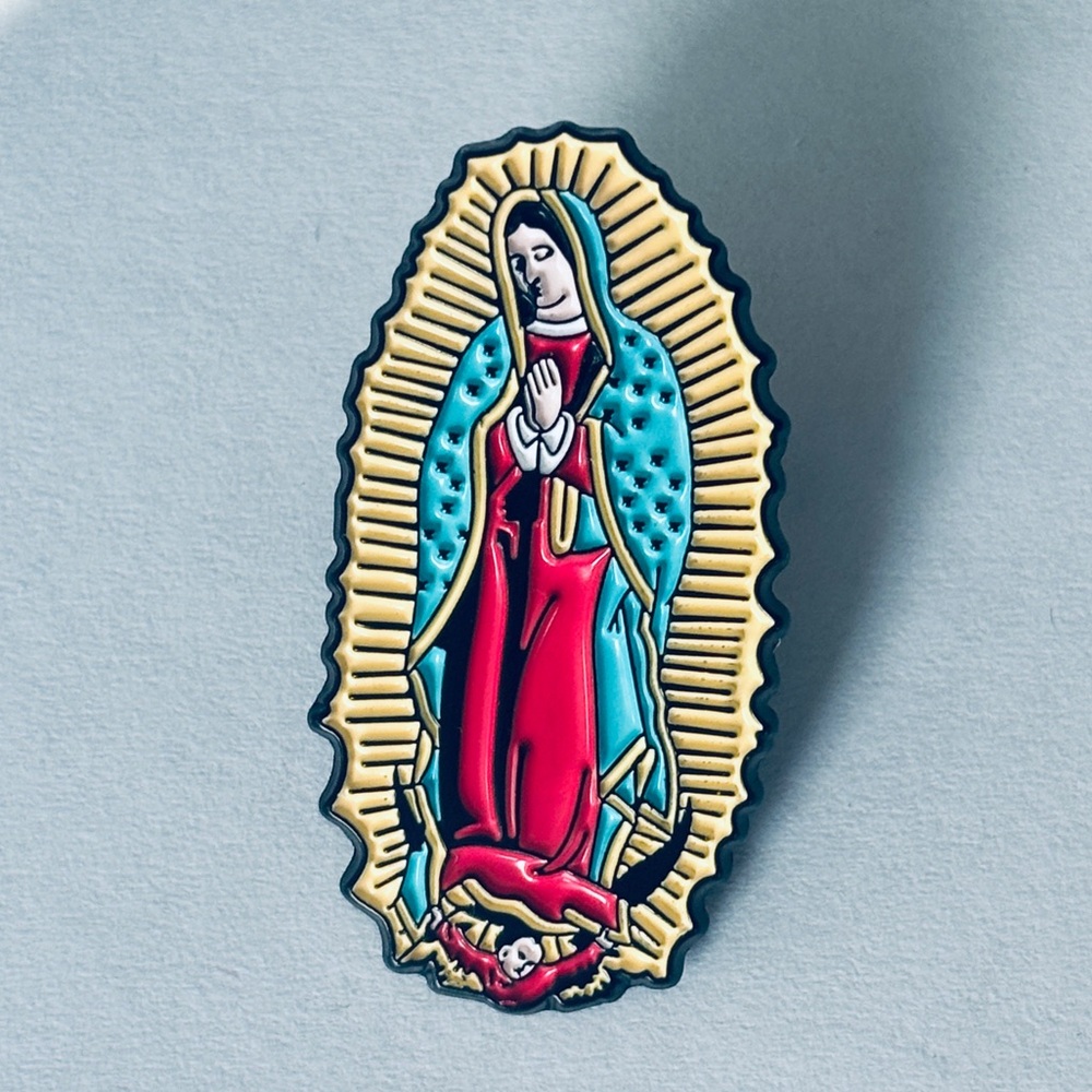 Virgin Mary Unisex Enamel Pin, NWT